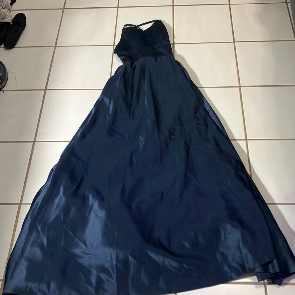 Navy prom dress